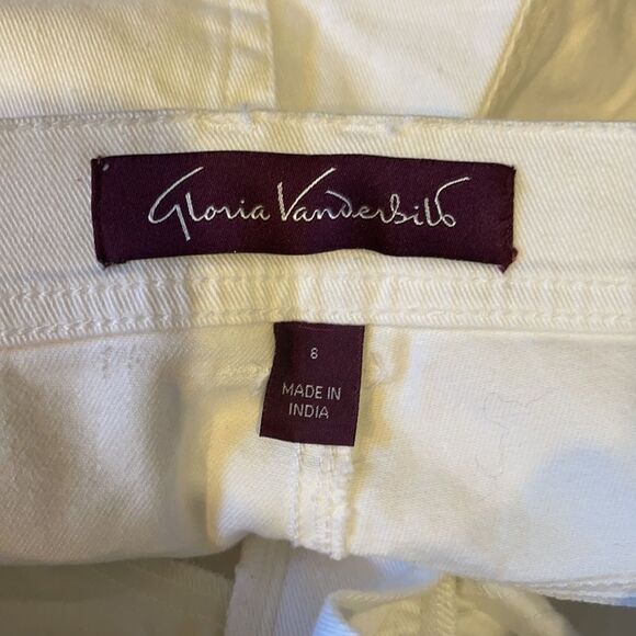 Gloria Vanderbilt White Amanda Jeans Upcycled 6 - Picture 12 of 16